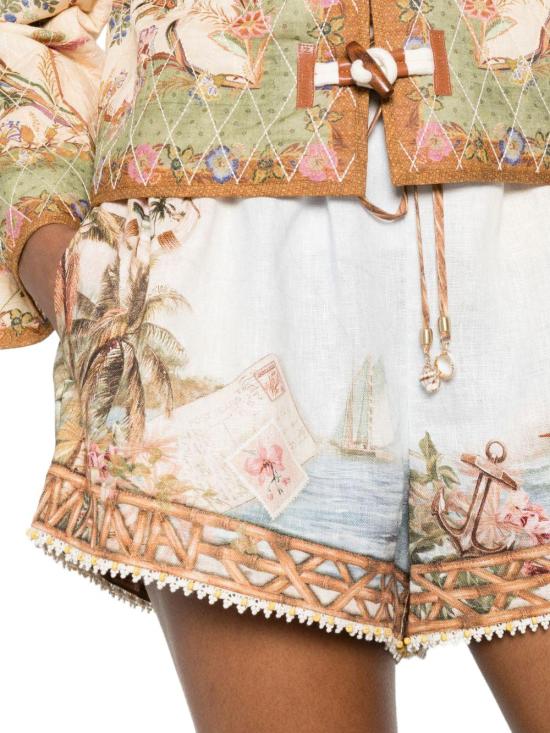 26FW 짐머만 숏팬츠 8143ASS263ISMB WHITE - ZIMMERMANN