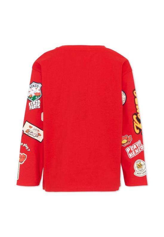 26FW [키즈] 겐조 티셔츠 K61899 990 RED - KENZO