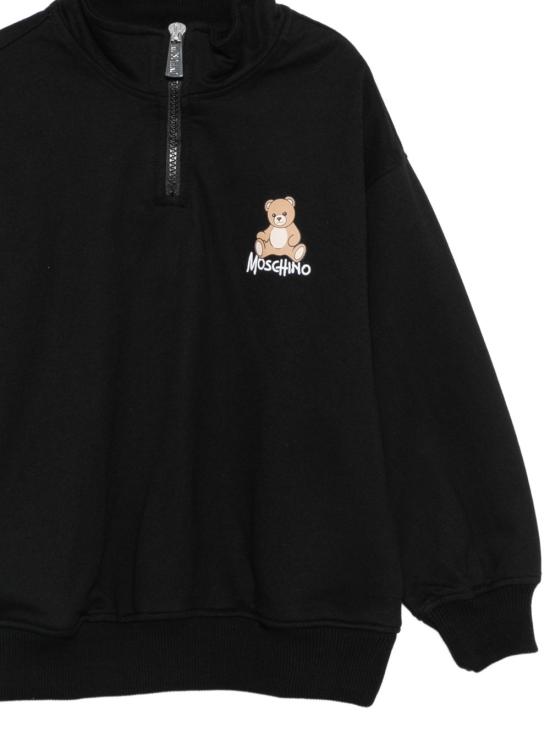 26FW [키즈] 모스키노 니트/스웻셔츠 HUF0A0 LCA9460100 Nero - MOSCHINO
