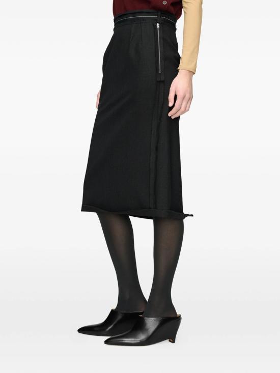 26FW 마르지엘라 미디 스커트 S51ME0068 M35934 855M CARBON MELANGE - MAISON MARGIELA