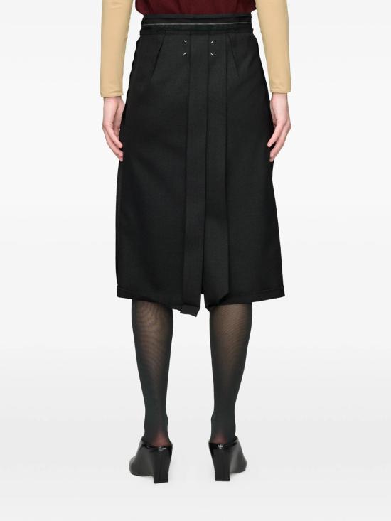 26FW 마르지엘라 미디 스커트 S51ME0068 M35934 855M CARBON MELANGE - MAISON MARGIELA