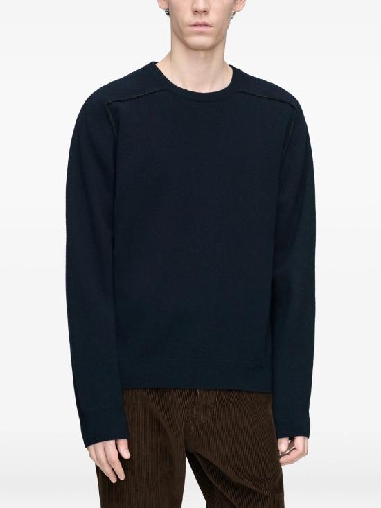 26FW 마르지엘라 스웨터 S50HL0070 M13303 511F NAVY DARK GREY - MAISON MARGIELA