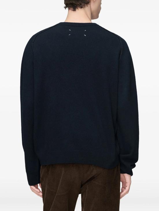 26FW 마르지엘라 스웨터 S50HL0070 M13303 511F NAVY DARK GREY - MAISON MARGIELA
