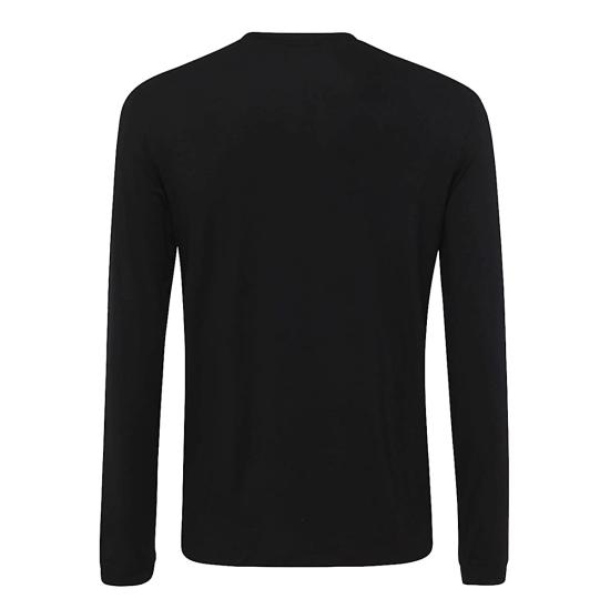 26FW 조르지오 아르마니 긴팔 티셔츠 3GST51 SJP4ZUC99 BLACK - GIORGIO ARMANI