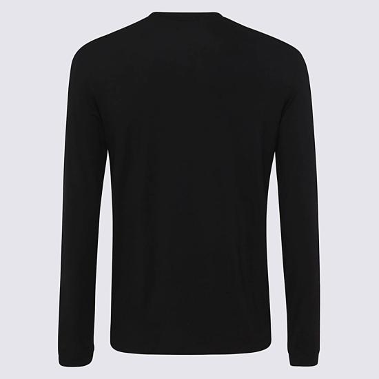 26FW 조르지오 아르마니 긴팔 티셔츠 3GST51 SJP4ZUC99 BLACK - GIORGIO ARMANI