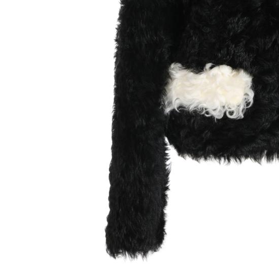 26FW 마르니 무스탕 JKMX0412QU LM044RON99 BLACK - MARNI