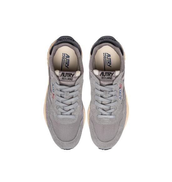26FW 오트리 릴윈드 로우 나일론 스웨이드 스니커즈 WWLMUT53 PLUMBEO BLK - AUTRY