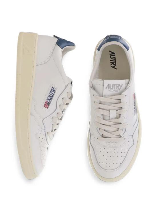 26FW 오트리 메달리스트 로우 스니커즈 AULMLL29 WHT MALBLUE - AUTRY
