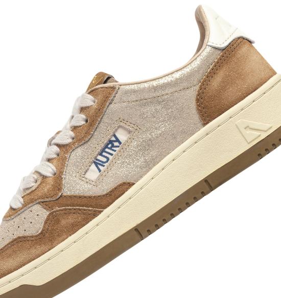 26FW 오트리 메달리스트 로우 레더 스니커즈 AULWYB01 PLAT BEIGE - AUTRY