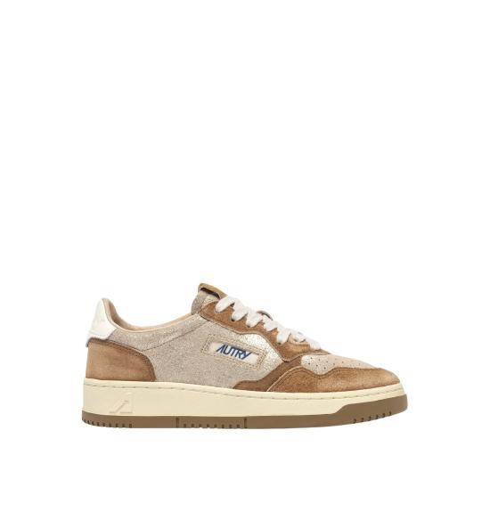26FW 오트리 메달리스트 로우 레더 스니커즈 AULWYB01 PLAT BEIGE