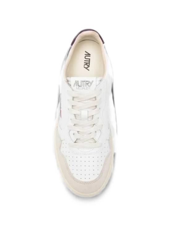 26FW 오트리 메달리스트 로우 레더 스니커즈 AULWLS18 WHT FIG - AUTRY