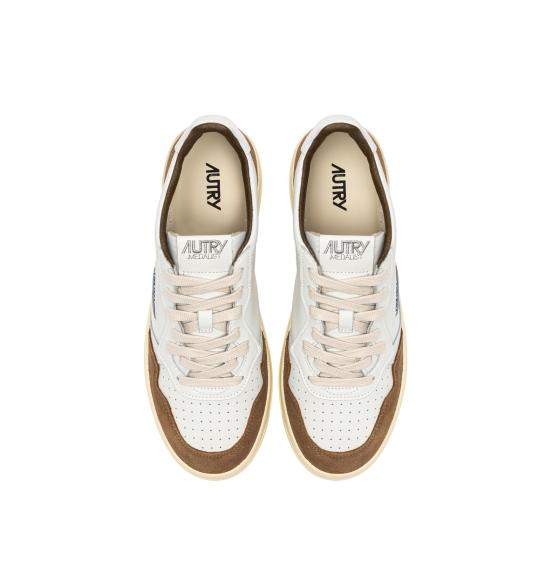 26FW 오트리 메달리스트 로우 스니커즈 AULMFT17 WHT TABACCO - AUTRY