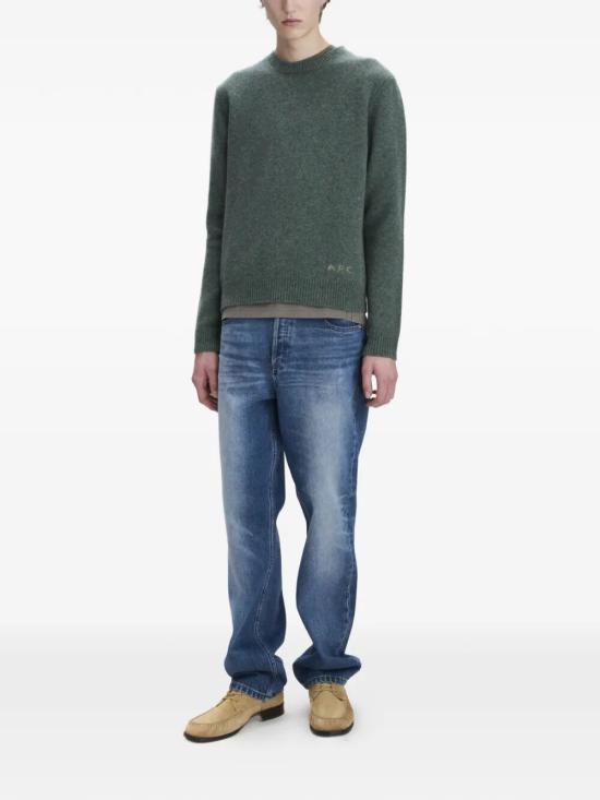 26FW 아페쎄 스웨터 WOASW H23491 PKA HEATHERED GREEN - A.P.C.