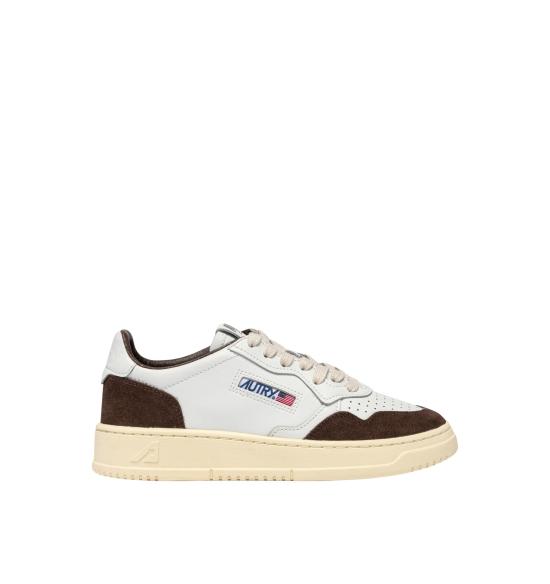 26FW 오트리 메달리스트 로우 레더 스니커즈 AULWFT19 WHT MOGANO