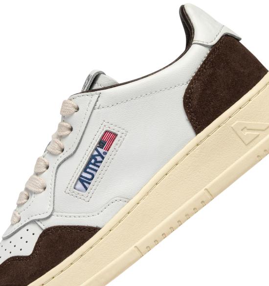 26FW 오트리 메달리스트 로우 레더 스니커즈 AULWFT19 WHT MOGANO - AUTRY
