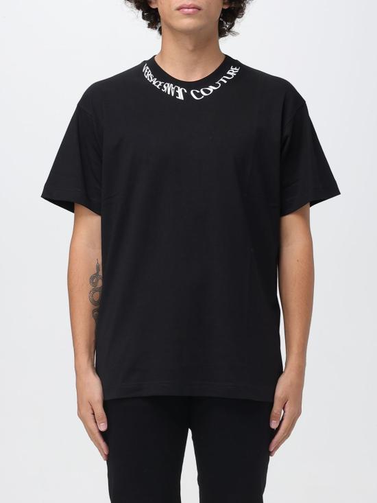 26FW 베르사체 반팔 티셔츠 79GAHP03 CJ01P899 BLACK