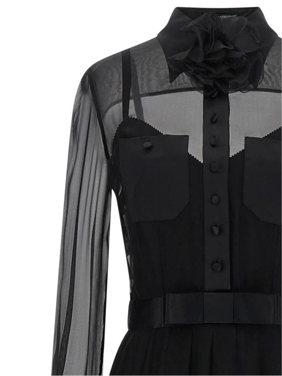 26SS 돌체앤가바나 미디 원피스 F6IAJTFU1ATN0000 Black - DOLCE & GABBANA