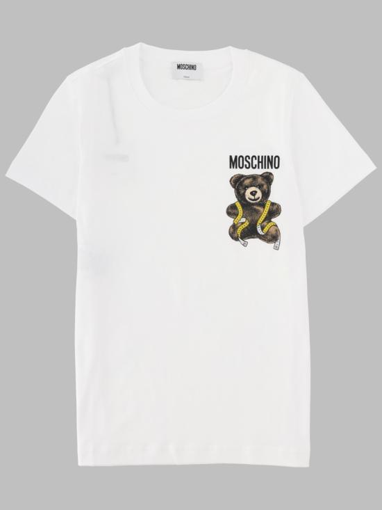 26FW 모스키노 반팔 티셔츠 07085541 1001 WHITE