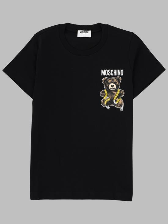 26FW 모스키노 반팔 티셔츠 07085541 1555 BLACK