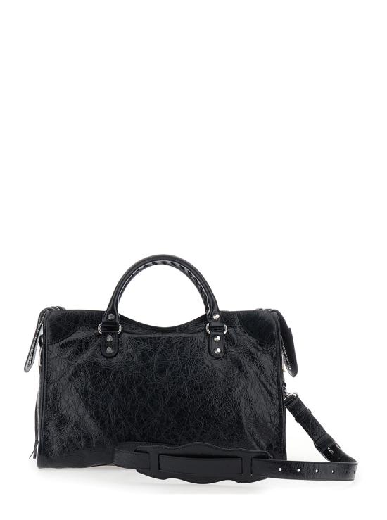 26FW 발렌시아가 르 시티 백 미디움 8657602ACLR1000 Black - BALENCIAGA