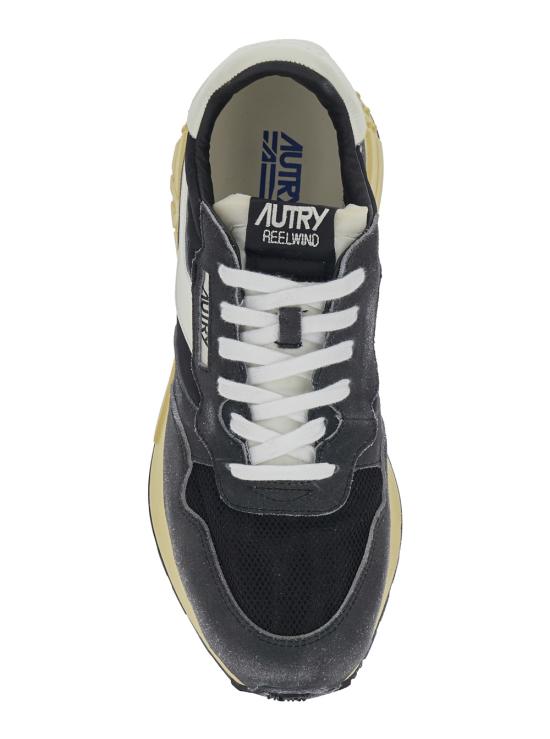 26FW 오트리 릴윈드 로우 나일론 스웨이드 스니커즈 WWLMGQ07SUGAR Black - AUTRY