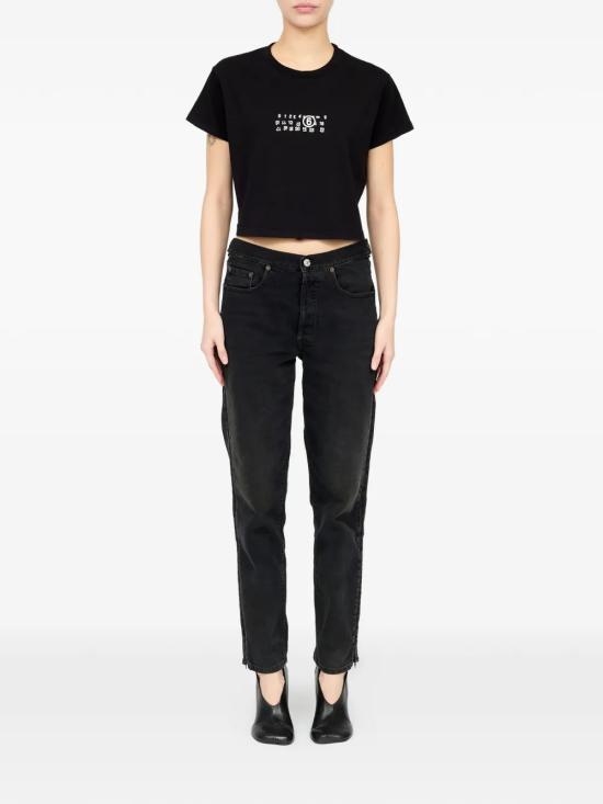 26FW MM6 메종마르지엘라 반팔 티셔츠 S52GC0369 M20258 900 BLACK - MM6 MAISON MARGIELA