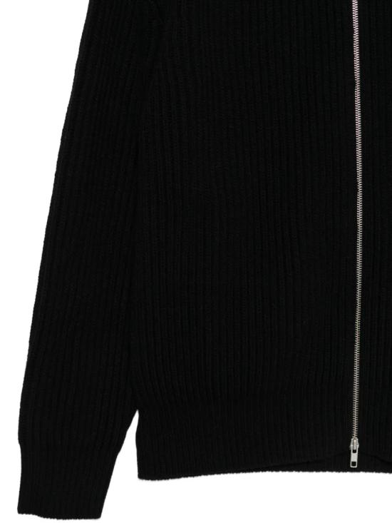 26FW MM6 메종마르지엘라 집업 니트 SH0AM0095 M13286 900 Black - MM6 MAISON MARGIELA