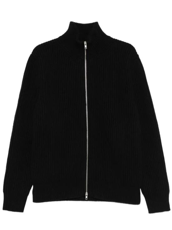 26FW MM6 메종마르지엘라 집업 니트 SH0AM0095 M13286 900 Black
