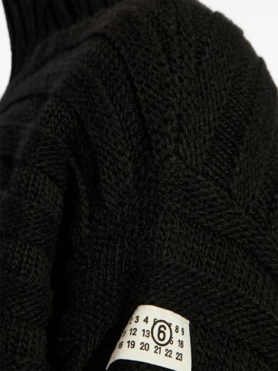 26FW MM6 메종마르지엘라 터틀넥 SH0HA0004 M13040 900 Black - MM6 MAISON MARGIELA