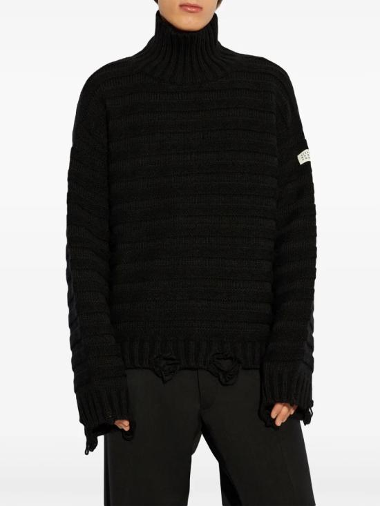 26FW MM6 메종마르지엘라 터틀넥 SH0HA0004 M13040 900 Black - MM6 MAISON MARGIELA