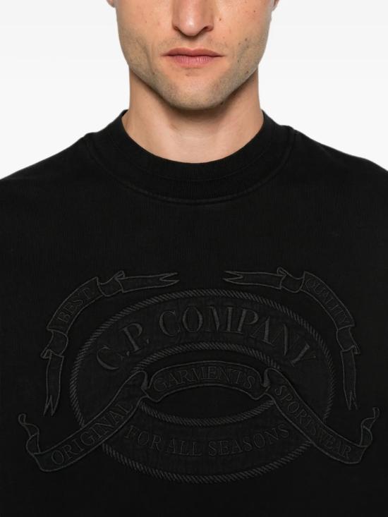 26FW 씨피 컴퍼니 긴팔 티셔츠 21CMSS174A 006453O 999 Black - C.P. COMPANY