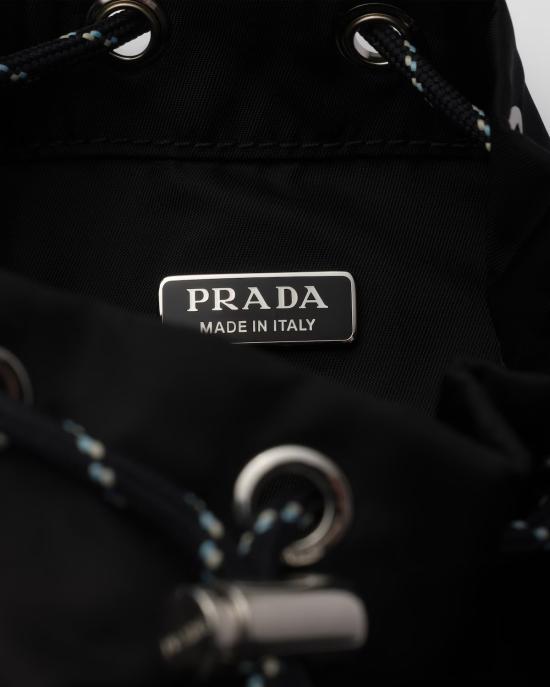 26FW 프라다 스피드락 리나일론 앤 레더 파우치 2NE0672HE1F0002 Black - PRADA