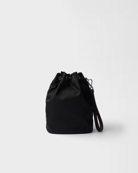 26FW 프라다 스피드락 리나일론 앤 레더 파우치 2NE0672HE1F0002 Black - PRADA