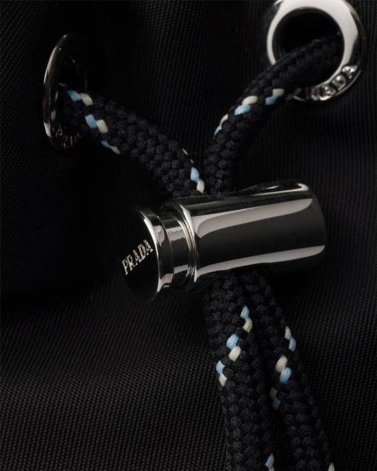 26FW 프라다 스피드락 리나일론 앤 레더 파우치 2NE0672HE1F0002 Black - PRADA