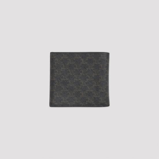 26FW 셀린느 트리옹프 캔버스 반지갑 10B652BQB 38NO BLACK - CELINE