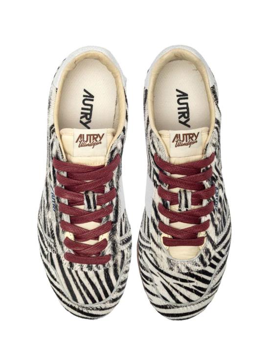 26FW 오트리 WINDSPIN 윈드스핀 스니커즈 WSLWPZ01 PONY CRLEA ZEBRA WHT - AUTRY