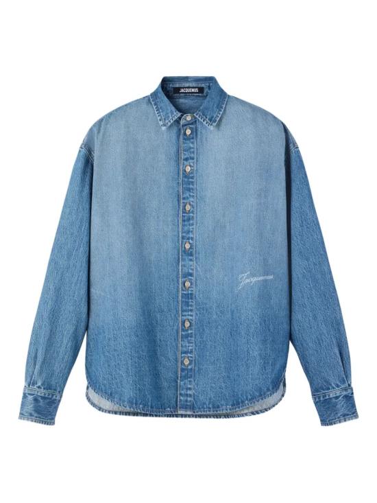 26FW 자크뮈스 시몽 드 님 데님 셔츠 SHM00545AD00017 33C BLUE TABAC