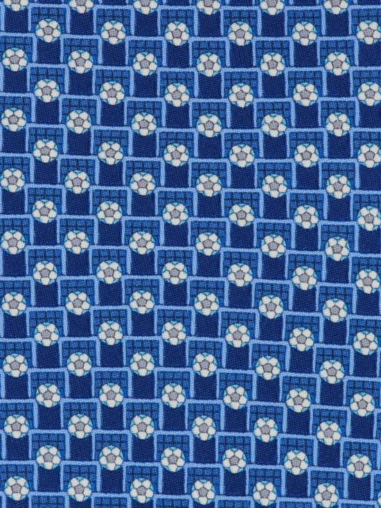 26FW 살바토레 페라가모 넥타이 351469 0795137 BLUE PATTERNED MEDIUM - SALVATORE FERRAGAMO