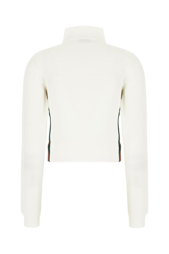 26FW 구찌 립 코튼 저지 집업 스웨트셔츠 립 코튼 저지 집업 스웨트셔츠 875656XJHYN 9000 Bianco - GUCCI
