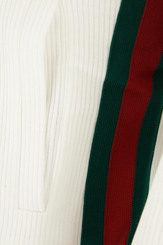 26FW 구찌 립 코튼 저지 집업 스웨트셔츠 립 코튼 저지 집업 스웨트셔츠 875656XJHYN 9000 Bianco - GUCCI