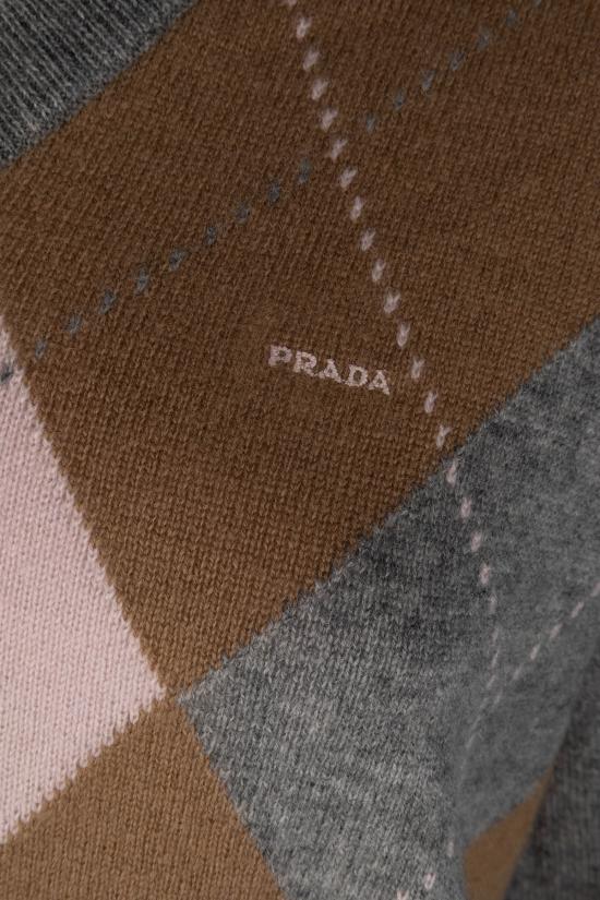 26FW 프라다 스웨터 P24G3Q6519 F0LPX GRIGIO CAMMELLO - PRADA