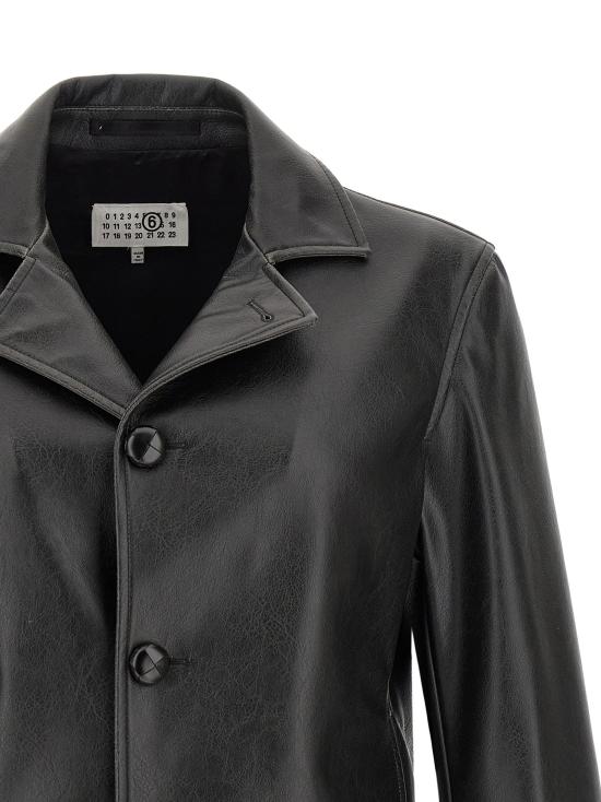 26FW MM6 메종마르지엘라 패딩 웨스턴 까레 재킷  재킷 블랙 - MM6 MAISON MARGIELA