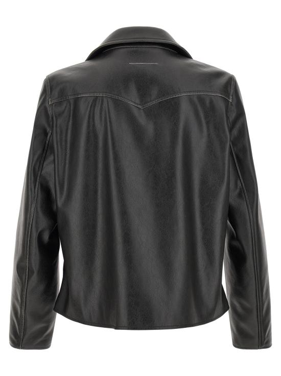 26FW MM6 메종마르지엘라 패딩 웨스턴 까레 재킷  재킷 블랙 - MM6 MAISON MARGIELA