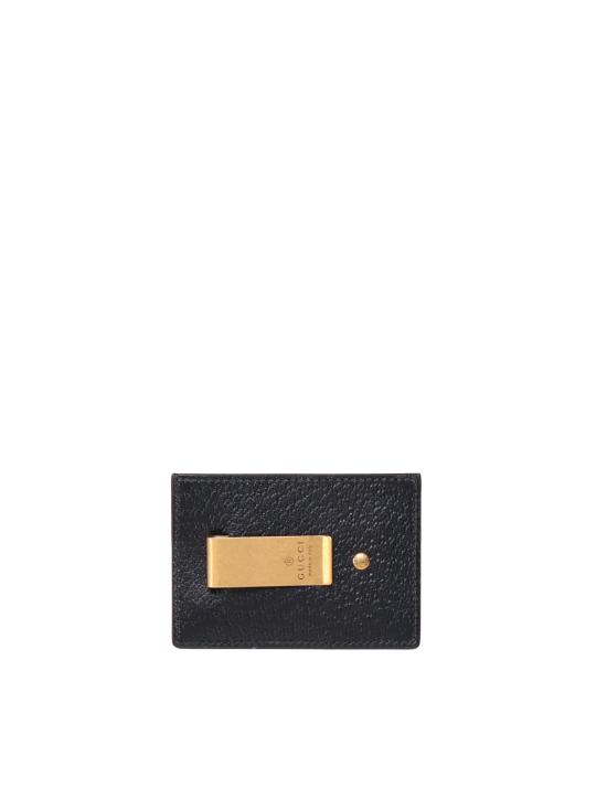 26SS 구찌 GG 마몽 레더 머니 클립 436022 DJ20T1000 BLACK - GUCCI