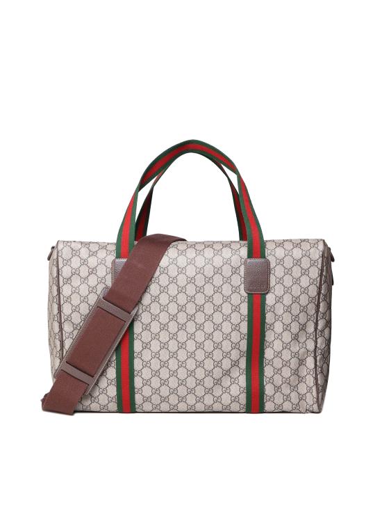 26SS 구찌 라지 더플백 스퀘어 웹 소프트 GG 수프림 758664 FACK79768 EBANO - GUCCI