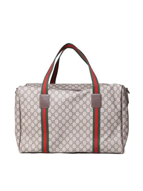 26SS 구찌 라지 더플백 스퀘어 웹 소프트 GG 수프림 758664 FACK79768 EBANO - GUCCI
