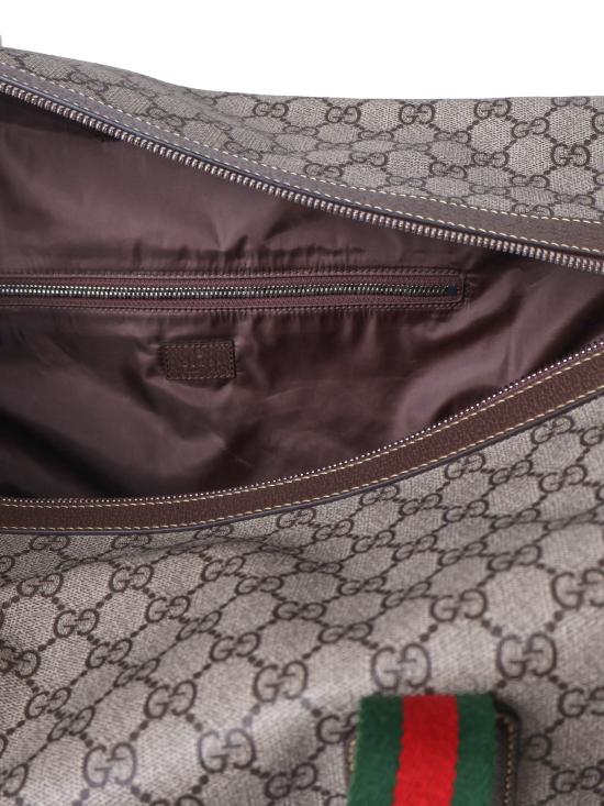 26SS 구찌 라지 더플백 스퀘어 웹 소프트 GG 수프림 758664 FACK79768 EBANO - GUCCI