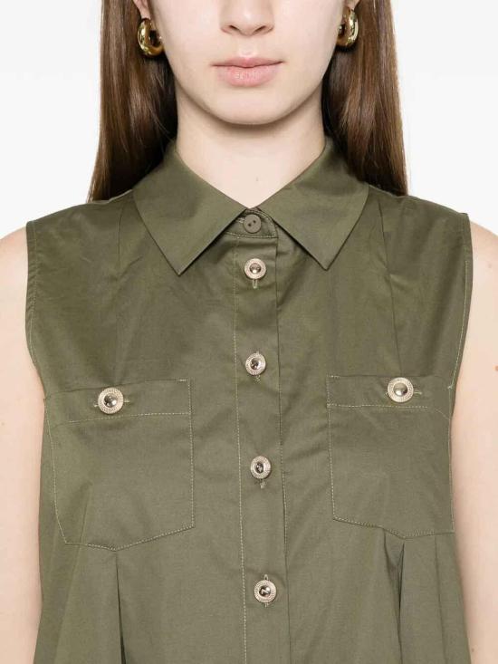25FW 트윈셋 셔츠 261TT223400914 Green - TWINSET