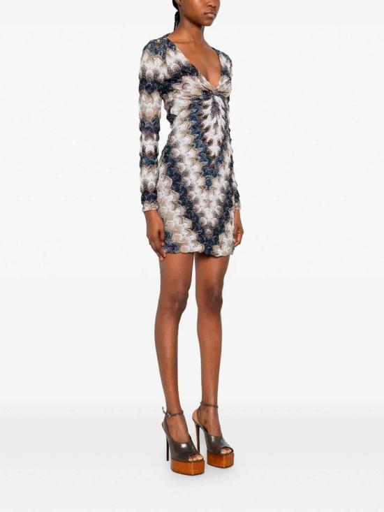 26SS 미소니 숏 원피스 29DS26SG43BR015JS72RA Multicolour - MISSONI