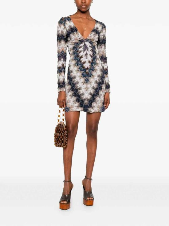 26SS 미소니 숏 원피스 29DS26SG43BR015JS72RA Multicolour - MISSONI